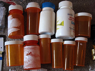 Beth's 2010 collected plastic prescription bottles