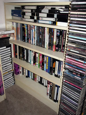 DVDs, videotapes and CDs