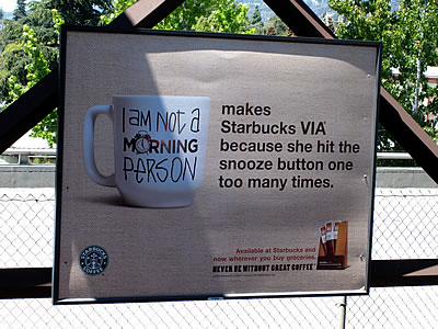 Starbucks VIA billboard