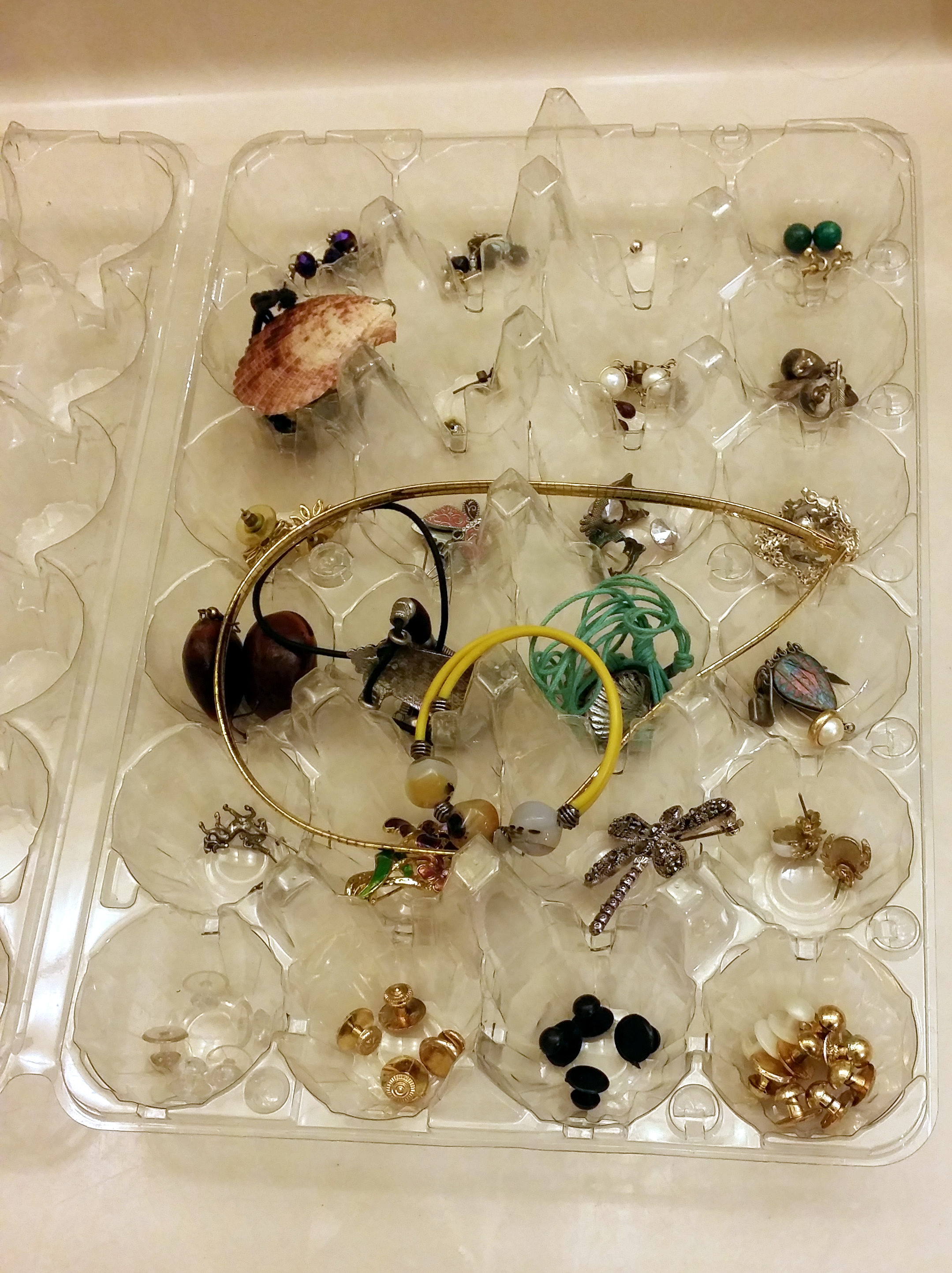 Eggcarton jewelry box serving since years My PlasticFree Life