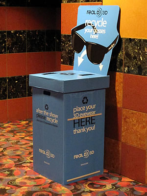 3D glasses recycling box